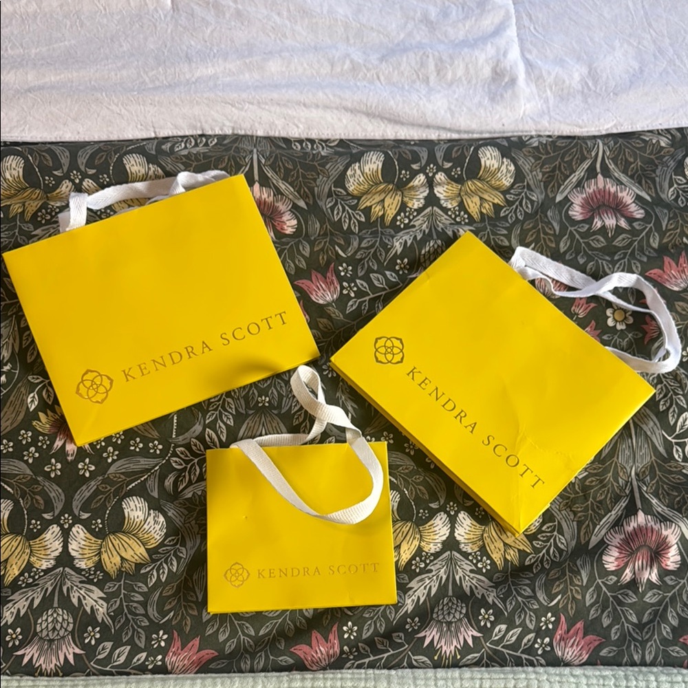 Kendra Scott Yellow Shopping Bag Trio